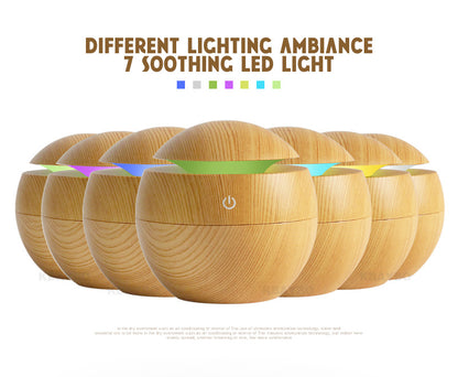 LED Night Light USB Aroma Essential Oil Diffuser