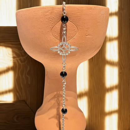 Pulsera Azabache Nudo de Bruja