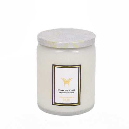 Embossed Glass Fragrance Aromatherapy Candles