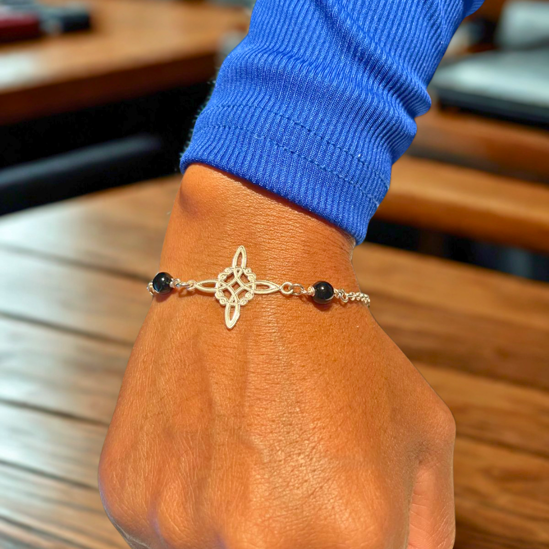 Pulsera Azabache Nudo de Bruja