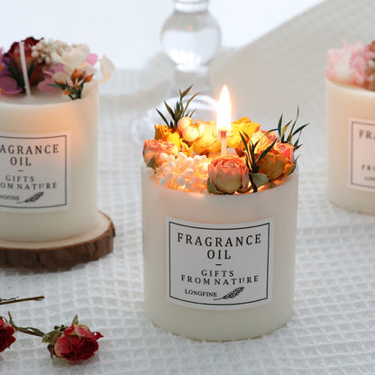 Dried Flowers Candles